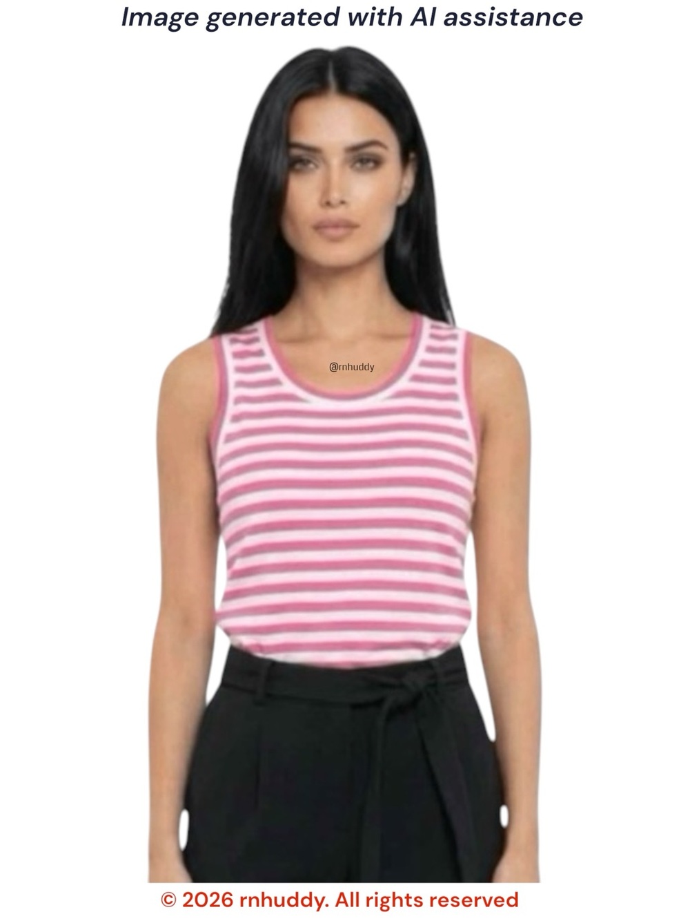 NWT J. Crew S pink white girlfriend cotton striped tank top